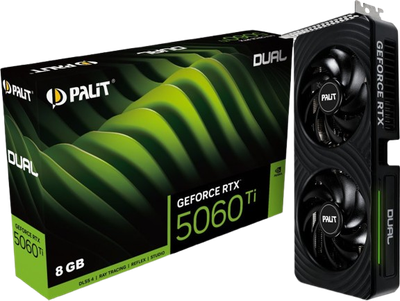 Видеокарта GeForce RTX 5060 Ti 8GB Palit Dual (NE7506T019P1-GB2062D)
