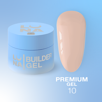 Гель LUNAMoon Premium Gel La Ballerina №10 на 50 мл для укрепления, выравнивания и наращивания ногтей