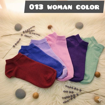 Носки женские короткие 013 Color, набор из 6 пар, ассорти, 36-40р.