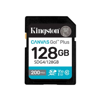 Kingston Карта пам'яті Kingston SD 128GB C10 UHS-I U3 V30 R200MB/s