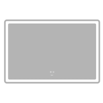 Зеркало Zerix Mirra MR05-120x80 с LED Touch, Anti-fog, димером, регулятором яркости ZX6061