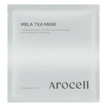 Гидрогелевая маска с транексамовой кислотой, глутатионом и арбутином Arocell Mela TXA Mask 1 шт 43 г