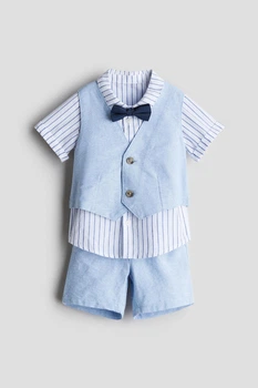 Жилет H&M 1277667 блакитний 104см