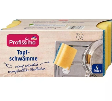 Губки для посуду Profissimo Topfschwämme 6 шт