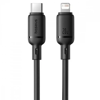 Кабель Baseus Silky Series Fast Charging Type-C to Lightning 20W (1m) black