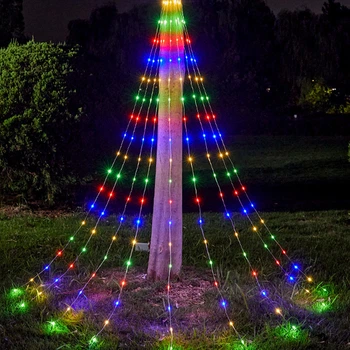 Гирлянда Конский хвост 2,5 м 20 нитей 500 LED RGB для украшения елки