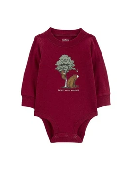 Дитяче боді для хлопчика Carter's 55-61 см Вишневий (250122044A)