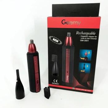 Нержавеющий триммер Gemei GM-3001 с USB зарядкой и двумя насадками