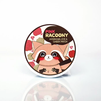 Гидрогелевые патчи розовые енотик Secret Key Pink Racoony Hydro-gel Eye & Cheek Patch 60 шт