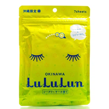 Маска тканевая детокс тонизирующая OKINAWA LULULUN Premium Citrus Depressa 7 шт
