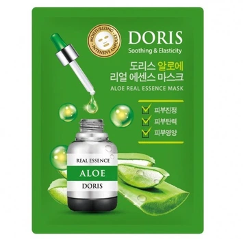 Маска тканевая с экстрактом алоэ вера Doris Aloe Real Essence Mask 25 мл
