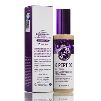 Тональный крем с пептидами светлый беж Enough 8 Peptide Full Cover Perfect Foundation SPF50+ PA+++ 100 мл