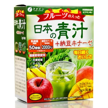 Аодзіру з наттокіназою та фруктами Fine Japan Fruit Aojiru + Nattokinase (30 шт - 30 дн)