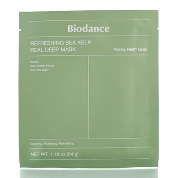 Освежающая гидрогелевая маска с морскими водорослями Biodance Refreshing Sea Kelp Real Deep 1 шт - 34 мл