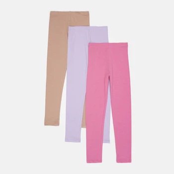Леггинсы (3шт) H&M 134см розовый, сиреневый 3107505283