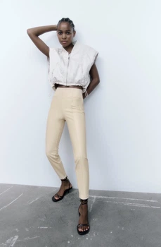 Легінси Zara Бежевий Xs