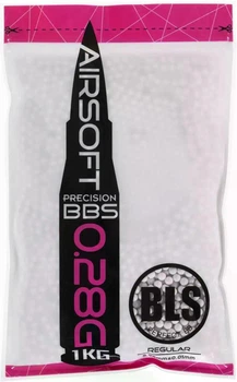 Страйкбольні кульки BLS Precision White 6 мм 0,28 г 1 к