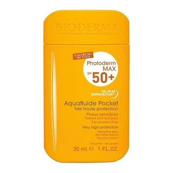 Сонцезахисний флюїд для чутливої шкіри Bioderma Photoderm Max SPF50+ Aquafluid Pocket 30 мл (3401528509551)
