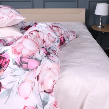 Простынь MirSon Бязь 17-0835 Peony floral 150 х 220 см (2200011568713)