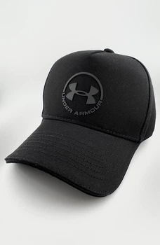 Бейсболка Тракер COTTON с резиновым патчем UNDER ARMOUR черного цвета M (57-58 см)