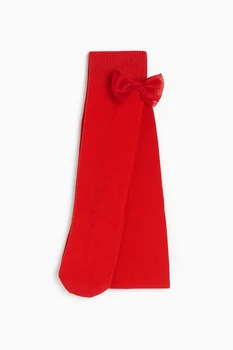Колготки H&M 1197105П червоний бантики 50-56см