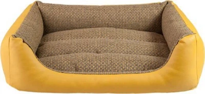 Sofa dla psów Amiplay Morgan ZipClean 4 w 1 L Żółta (5907563239210)