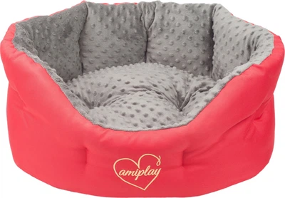 Лежак для собак Amiplay Babydoll Colosseum M Сірий (5907563249660)