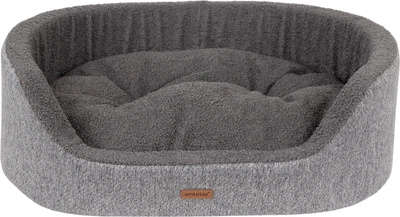 Legowisko dla psów Amiplay Malmo Elipsów 2 w 1 M Szare (5907563299313)