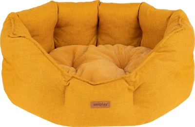 Legowisko dla psów Amiplay Como Colosseum L Żółte (5907563312494)