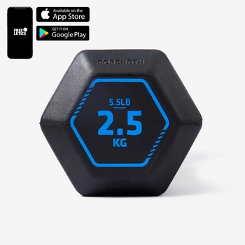 Гантель Hex для крос-тренінгу 2,5 кг чорна, Corength