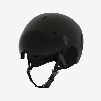 Шолом гірськолижний PST 150 з візором для дорослих чорний - 56-59 CM