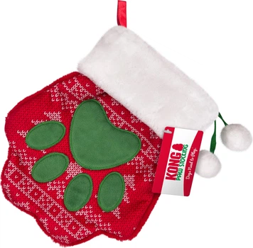 Zabawka dla psów Kong Holiday Paw Stocking L (35585506814)