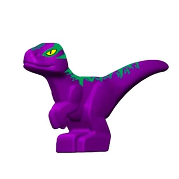 Конструктор маленький динозавр дитинча велоцираптор фіолетовий Jurassic World бебі раптор Baby Raptor Velociraptor