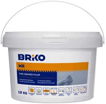 Szpachlówka Briko drobnoziarnista biała 18 kg (4772013196563)