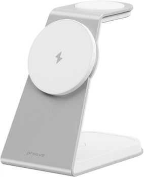 Бездротовий зарядний пристрій Proove Omni Power 3 in 1 White (555390003)