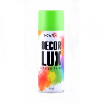 Краска акриловая Салатовый RAL 6018 LIGHT GREEN 450 мл DecorLUX