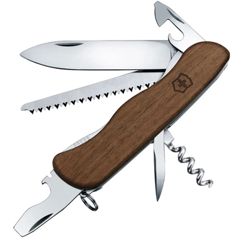 Ніж складаний, мультитул Victorinox Forester (111мм, 10 функцій), дерево, блістер 0.8361.63B1