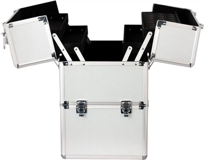 Органайзер для майстра манікюру SunOne сріблястий XL 35x25x42 см (5903332000036)