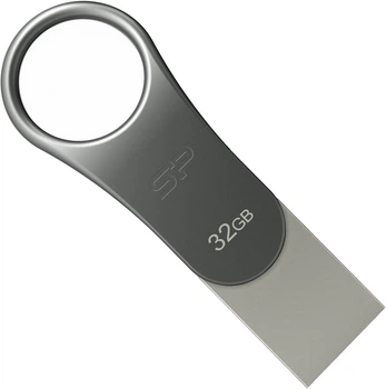 Флеш пам'ять USB Silicon Power Mobile С80 32GB Silver (SP032GBUC3C80V1S) 294471