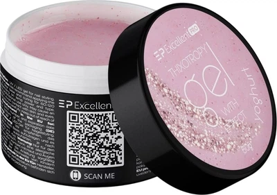 Гель для нарощування нігтів Excellent Pro Thixotropy With Effect Yoghurt 50 г (5903900445573)