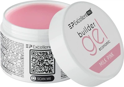 Гель для нарощування нігтів Excellent Pro Builder Economic Milk Pink 50 г (5903900438094)