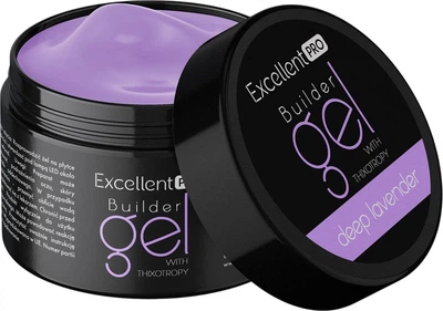 Гель для нарощування нігтів Excellent Pro Builder With Thixotropy Deep Lavender 50 г (5903900437660)