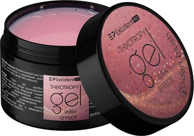 Гель для нарощування нігтів Excellent Pro Thixotropy With Effect Golden Blush 50 г (5903900437868)