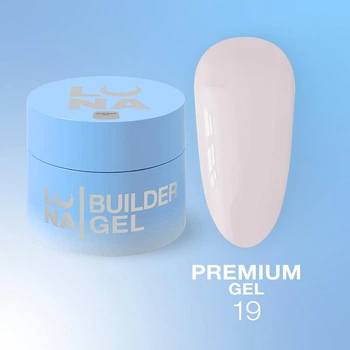 Гель LUNAMoon Premium Gel La Ballerina №19 на 30 мл для укрепления, выравнивания и наращивания ногтей