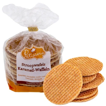 Вафлі Голландські Карамельні Patisserie Stroopwafels Karamell-Waffeln 400 г