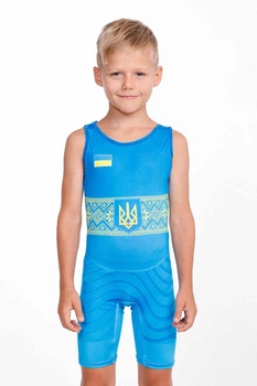 Трико для боротьби Berserk Sport Wrestler UKR approved UWW Kids Синій 2XS