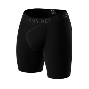 Боксеры мужские анатомические MAN's SET Anatomic Long 2.1 Black Series Micromodal M Черный