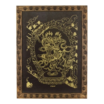 Гравюра Читипати Бумага локта Багет дуб Антибликовое стекло (27524) Lokta Handicrafts