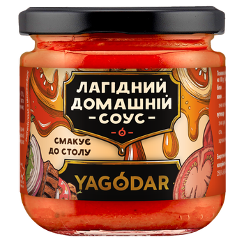"Лагідний" соус веганский, универсальный к столу, YAGODAR, 200 г