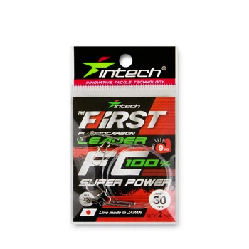Поводок Intech FC First Leader 30 см (2 шт.), 0,50 мм, 9,00 кг(FS_817292EFA0B4)